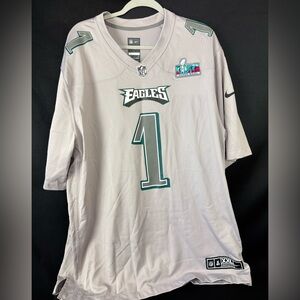 Philadelphia Eagles Jersey Mens XXL NFL Football Super Bowl LVII Hurts Nike